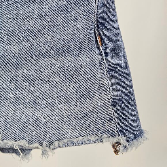 Madewell Blue Denim Cut-Off High Waist Jean Short Shorts | Women's 23 - Picture 11 of 15